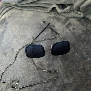 Chanel sunglasses with removable chain/necklace